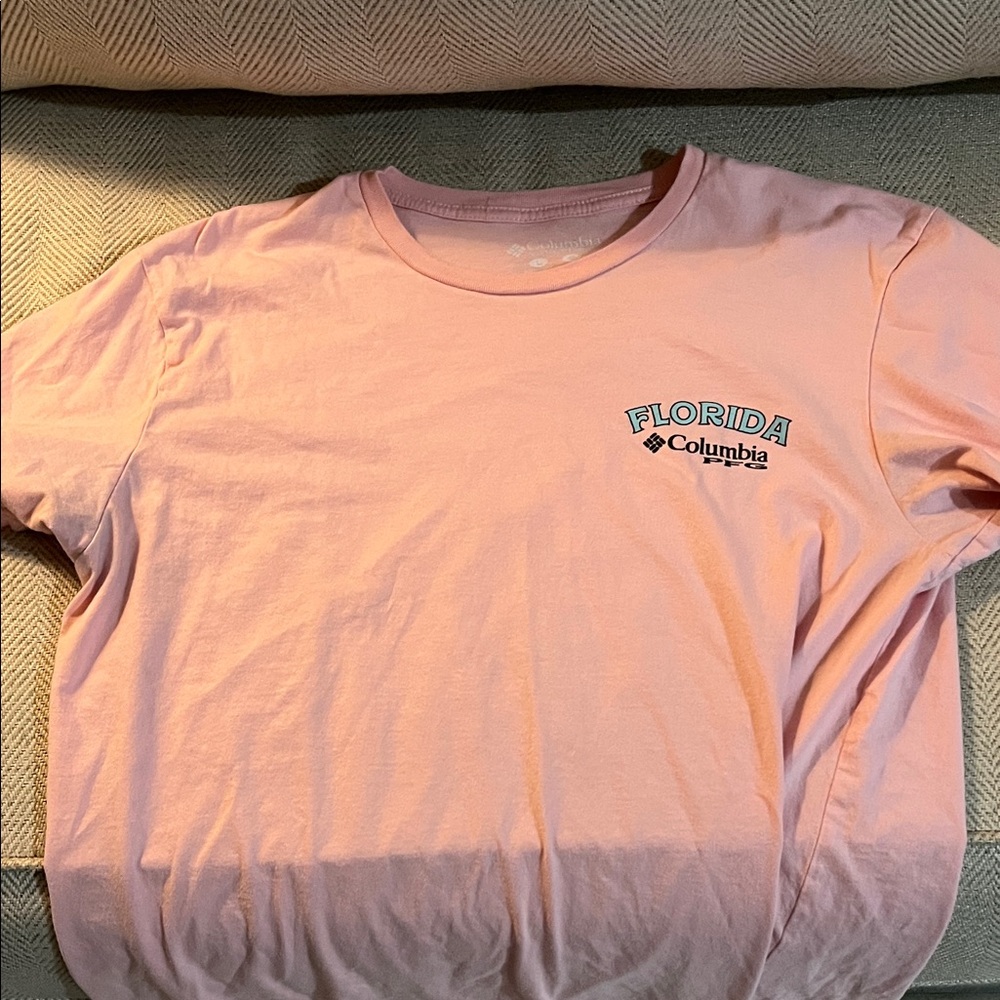 Columbia Kids Light Pink Tee with Florida Print